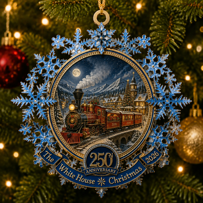 ❤️✨Blue Snowflake Christmas Tree Ornament