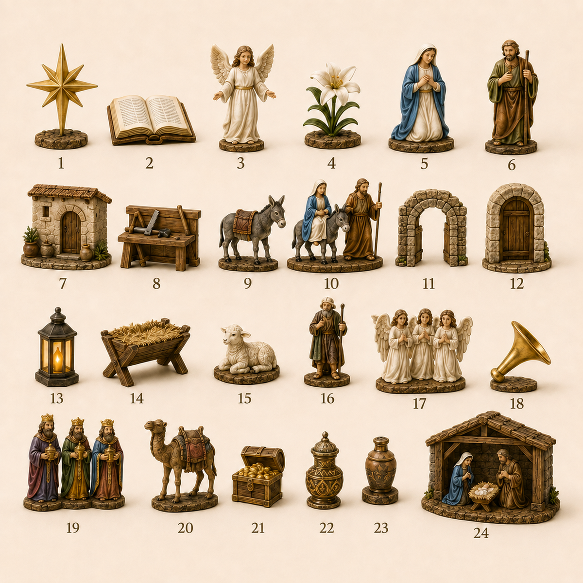 🎉🌟🇺🇸 Limited Edition! 🔥 Only 250 Available! 🌟The Journey to Bethlehem Advent Calendar - image 6