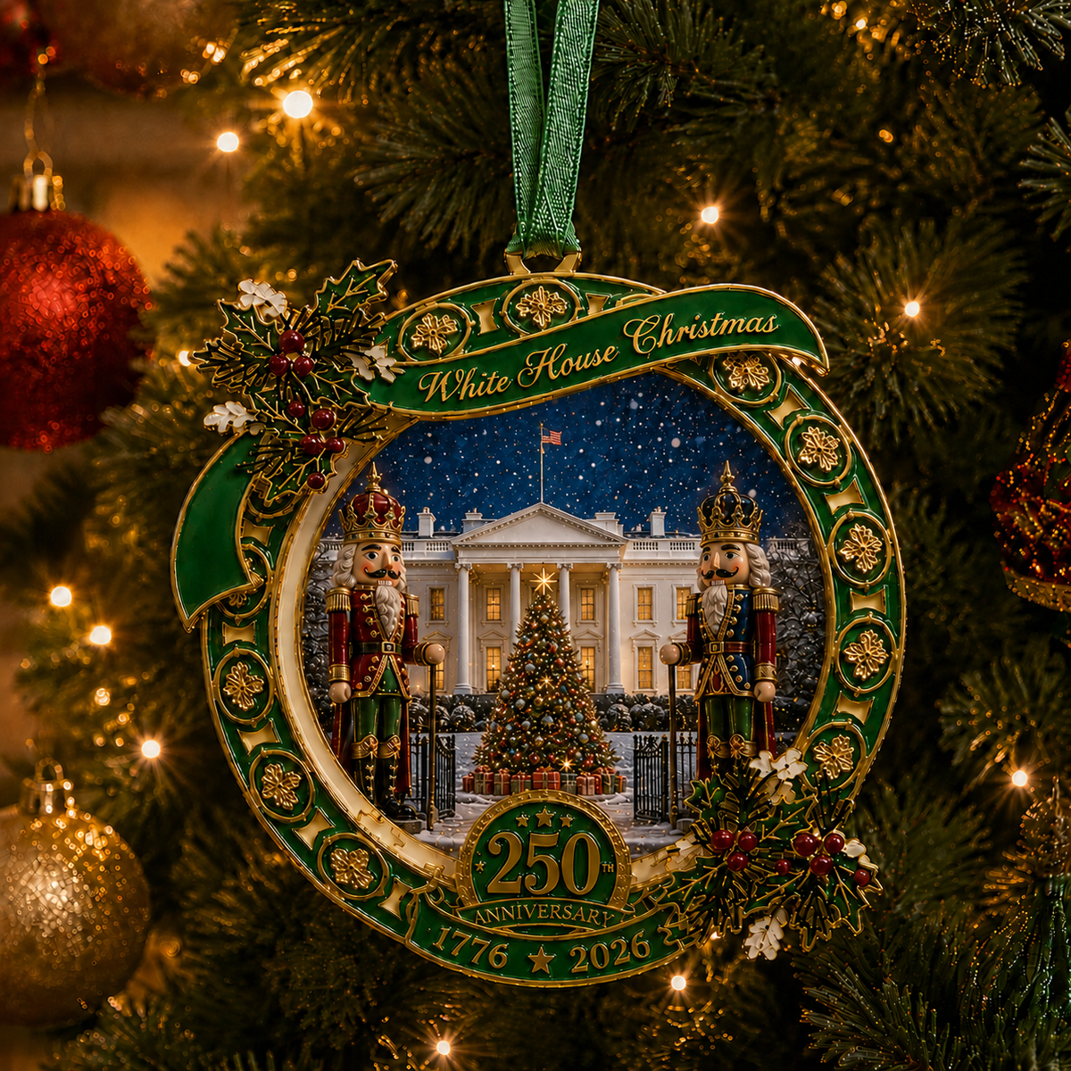 ❤️🔥"The Nutcracker" 250th Anniversary Ornament—Guarding the White House