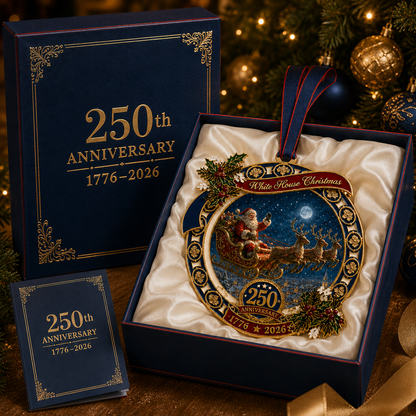 ❤️✨250th Anniversary Edition Santa's Sleigh Scene Ornament