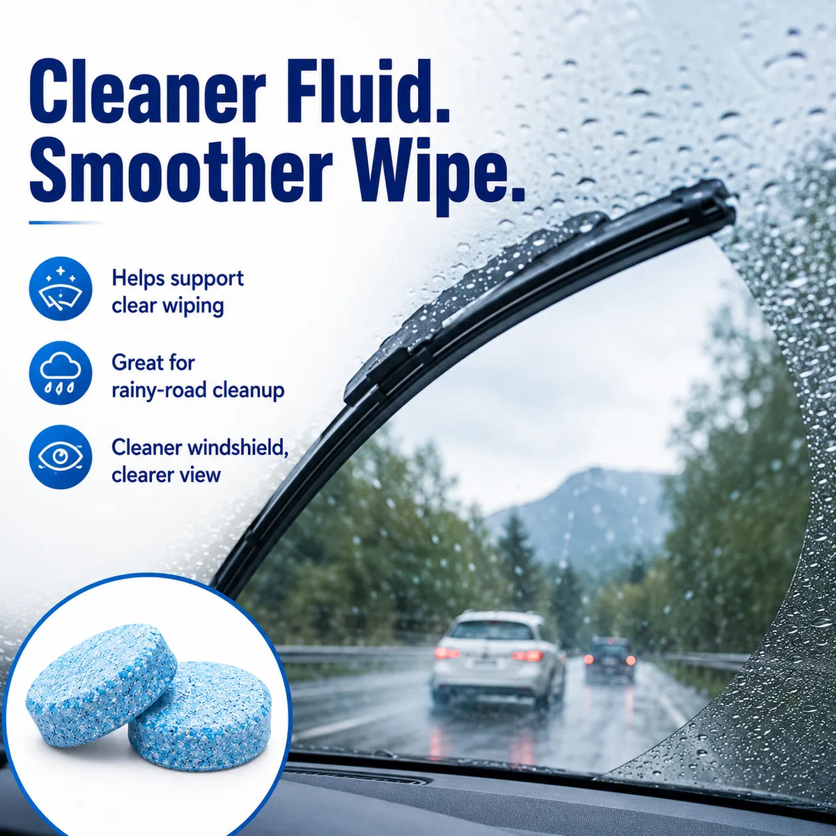 🚗💧 Windshield Washer Tablets — Drop, Dissolve & Drive Clear! - image 1