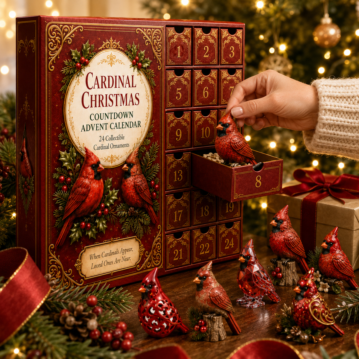Last 50 pcs⏰ High-quality  model✨Cardinal Christmas 24-Day Countdown Calendar – Limited Anniversary Edition - image 2