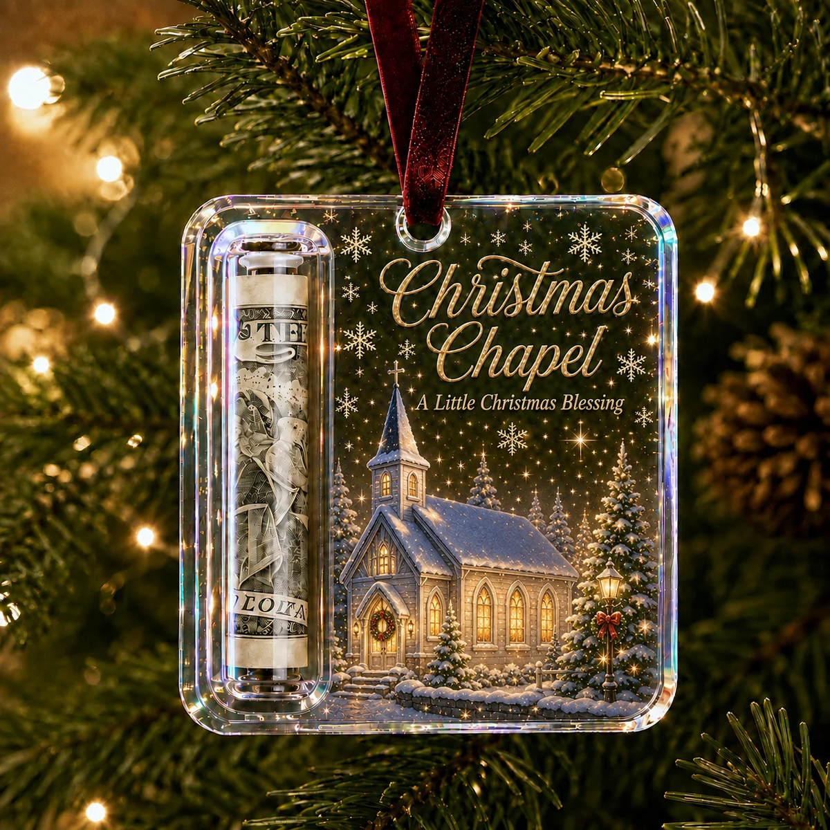 💖🔥LAST DAY 50% OFF - 🎄Christmas Cash Gift Ornament- Make Cash Feel Like A Real Christmas Gift💵