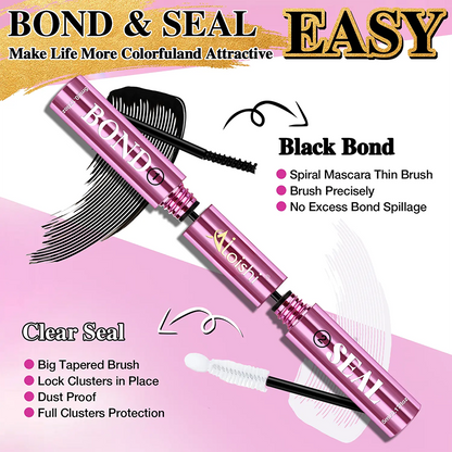 2 in 1 Bond & Seal Eyelash Adhesive, Black/White Waterproof Gentle Lightweight Strong Hold Glue🖤🤍 - image 8