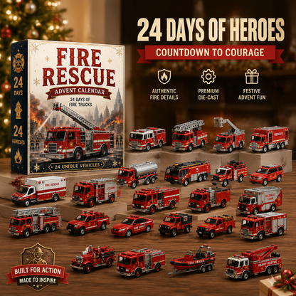 ❤️last 30pcs🔥🚒Fire Rescue 24-Day Advent Calendar