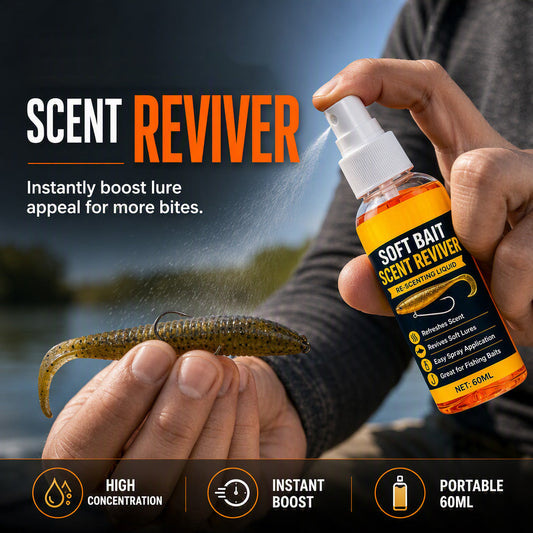 🎣 Soft Bait Scent Booster Spray‑60ML High‑Concentration Fishing Lure Scent Reviver, Portable Instant Attractant Spray for Fresh & Saltwater Soft Baits - image 1