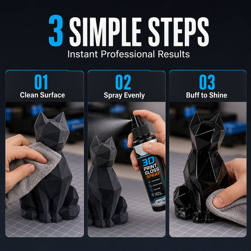 ⏳Time-Limited Special⏰3D Printer Model Gloss Spray Quick Drying Layer Line Reducer for PLA PETG ABS - image 2