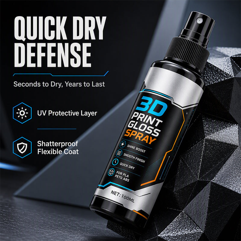 ⏳Time-Limited Special⏰3D Printer Model Gloss Spray Quick Drying Layer Line Reducer for PLA PETG ABS - image 7