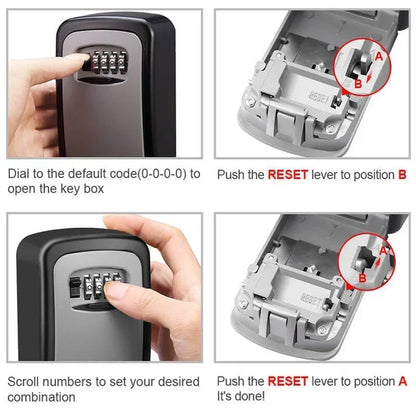 Wall Mount Key Lock Box - 4 Digit Combination Lockbox for Keys Safe Security🔑 - image 7