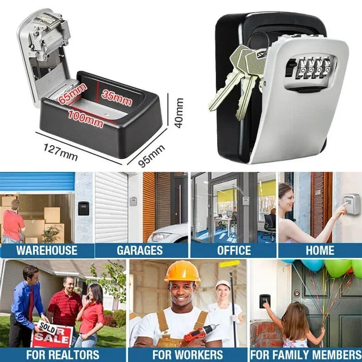 Wall Mount Key Lock Box - 4 Digit Combination Lockbox for Keys Safe Security🔑 - image 10