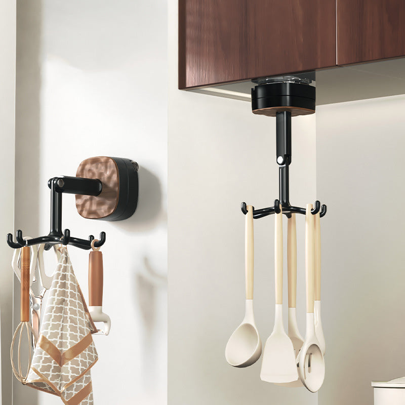 360° Rotating Duty Hooks Kitchen Utensil Holder - image 1