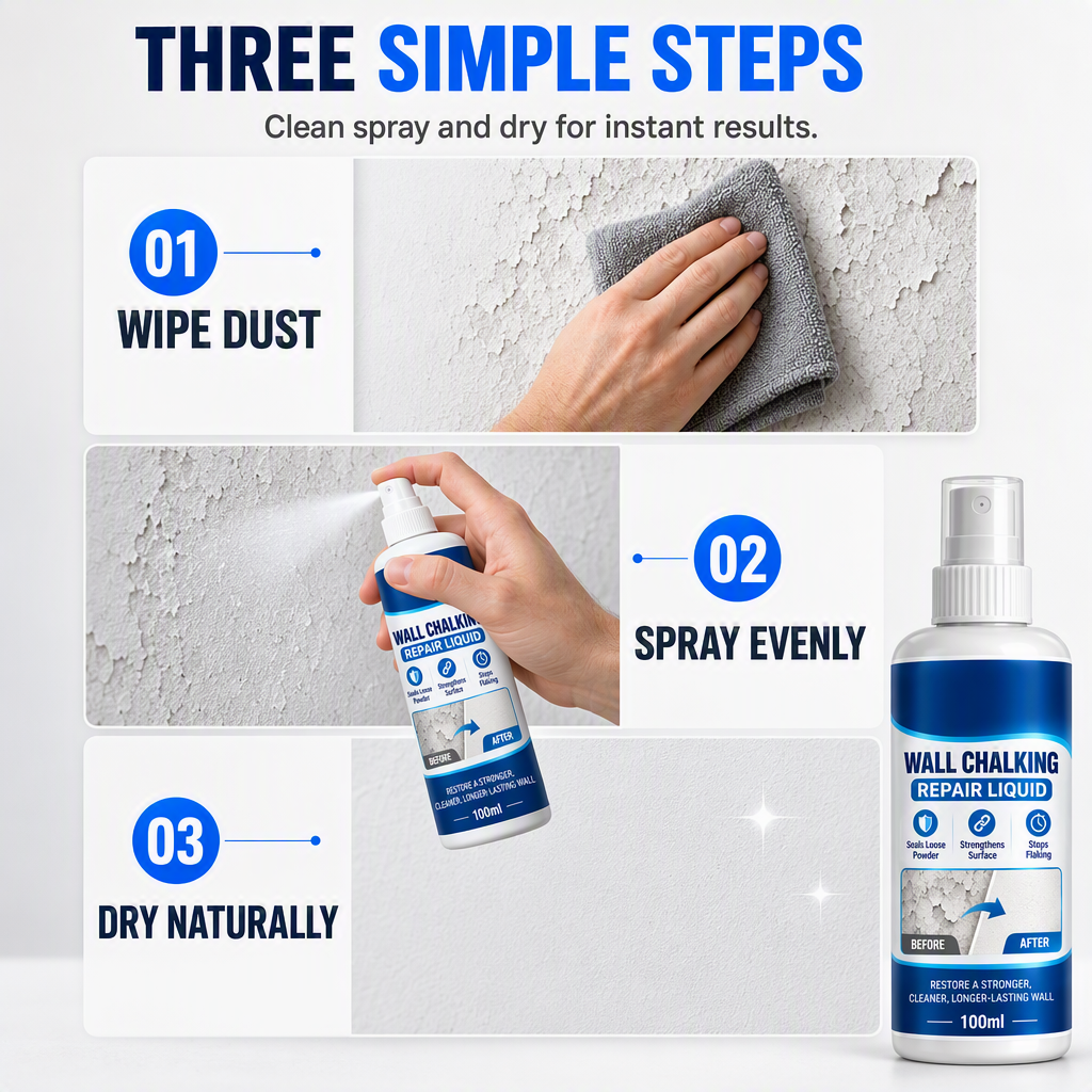 🧱🔥 50% OFF Wall Repair Liquid Curing Agent ✨ Deep Penetrating Plaster Hardener For Crumbling Walls