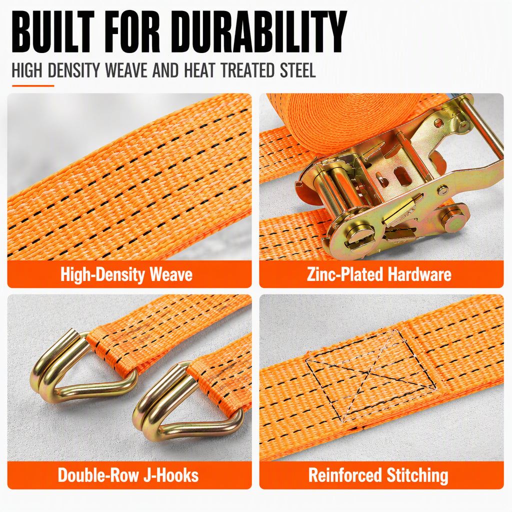 🚚💪 Heavy-Duty Ratchet Cargo Strap – Secure Double-Hook Tie Down for Cars, Trucks & Trailers - image 5